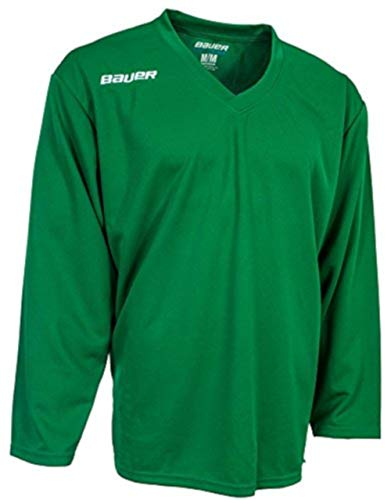 Bauer Hockey sobre Hielo S17 Flex Práctica Entrenamiento Camisa Jersey Senior - Verde Kelly, XL