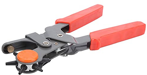 Alicates Abiertos de Agujero Redondo, Tamaños Estándar Alicates Perforadores Multifuncionales que Ahorran Mano de Obra para Cuero para Placas de Metal Delgadas