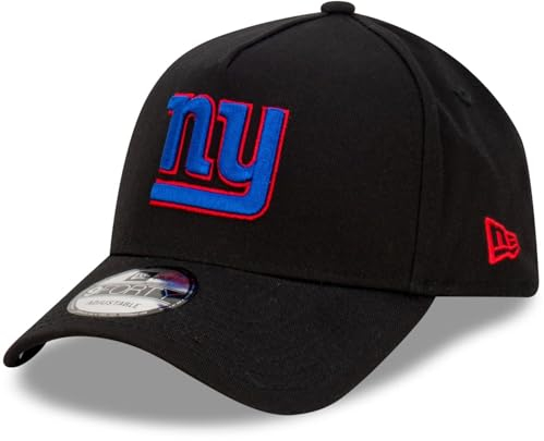 New Era New York Giants NFL Evergreen Schwarz Verstellbare 9Forty A-Frame Cap - One-Size
