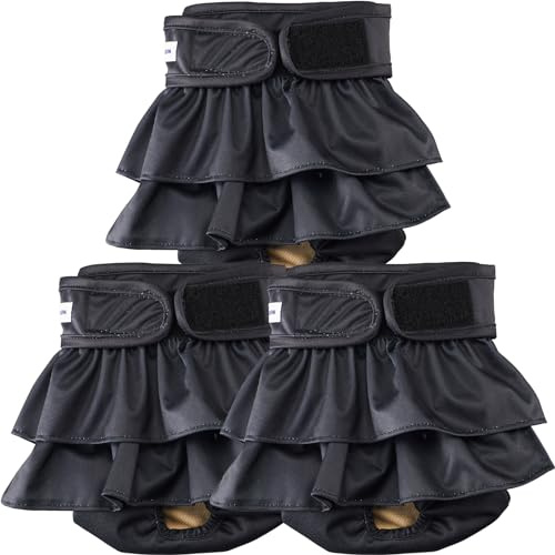 Couches réutilisables lavables pour chiennes, Lot de 3, très absorbantes, idéales pour Les chaleurs, l'incontinence et Le Dressage des Chiots (L)