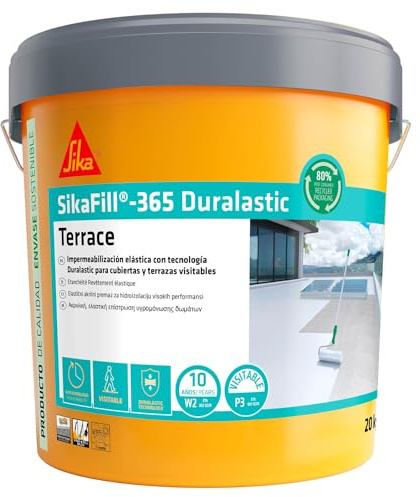 SIKA - Revestimiento impermeable - SikaFill 365 Terrace - Gris - 20kg