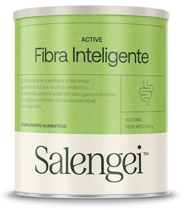 ACTIVE FIBRA INTELIGENTE – Salud Digestiva Avanzada con Fibra Prebiótica, Inulina, Psyllium y Enzimas Digestivas | 270 g (30 Dosis)