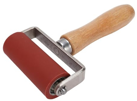 Generic Rodillo de Presión de Silicona para Soldadura, Rodillo de Costura de Alta Temperatura con Doble Rodamiento, Diseño Desmontable para Membrana de PVC, Lona y Tela, 32 Mm de Diámetro y 80 Mm de