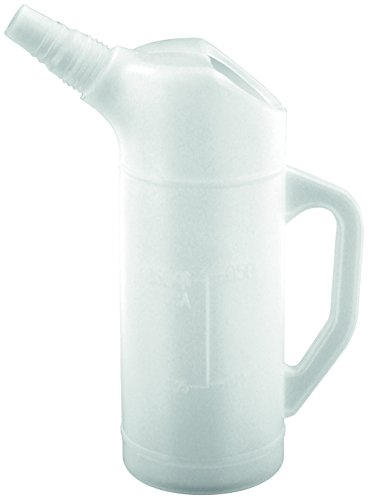 BLUREA Ölkanne aus Polyethylen 0,5 Liter, Milliliter-Skala, bruchsicher, Öl, Säure und Kraftstoff beständig, für Motoröl Kühlflüssigkeit, Zubehör für Werkstatt und Garage
