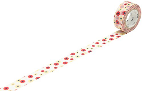 MT MT01KID04Z Kids Washi Paper Masking Tape [Genuine Kamoi Kakoshi/Produced in Japan] [Genuine Kamoi Kakoshi/Produced in Japan: 3/5 x 7-7/10 yd, Motif Flower