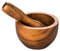 Premier Housewares 1104629 Socorro Mortar and Pestle - 10 x 16 x 16 cm, Acacia Wood , Brown