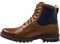 Nebulus Herren Winterstiefel BILL, warme Stiefel mit Merinowolle, Lederstiefel, hellbraun_blau - 43