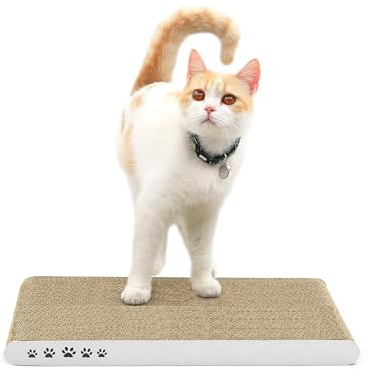 Conlun - griffoir pour Chat - griffoir Chats Carton avec Texture Scratch Premium, gratoir a Chats Durable réversible