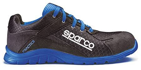 Sparco 0751743NRAZ Scarpa Antinfortunistica da Lavoro, Multicolore (Nero/Blu, 43 EU