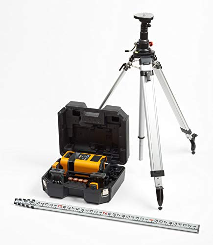 PLS HV2R Rotationslaser-Kit, rot, mit Stativ und Nivellierlatte