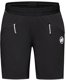 Mammut Aenergy Light SO Shorts Women | Kurze Wanderhose für Damen, Outdoor Trekkinghose, Leichte Hose für Sport, Wandershorts für Sommer, Funktionshose mit Taschen, Atmungsaktiv | Schwarz, 38