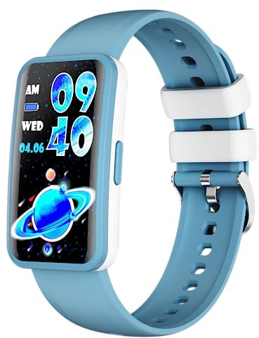 XRXT Kids Watch for Girls Boys,Activity Tracker for Kids,Fitness Tracker with Heart Rate,Sleep Monitor,Pedometer, Calorie, Alarm (Blue)
