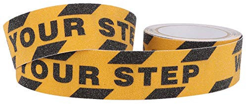 5 M Anti Rutsch Klebeband Aufkleber, Achten Sie auf Ihren Schritt, Rutschfestes Klebeband, Robustes, Rutschfestes Sicherheits Rollgriffband, Rutschfestes Traktions Stufenband Für Hotel, Restaurant