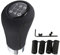JNNJ Manual Gear Shift Knob Stick Head Shifter Lever Stick, Universal Shift Lever 5 Speed Shift Knob, Modification Manual Shifts Head Gears Aluminum Shifter, for Most Autos(Black-Line)