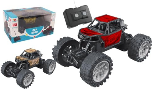 FLYPOP'S - Off Road - Voiture Télécommandée - 096605 - Couleurs Assorties - Plastique - Jouet Enfant - Véhicule Radiocommandé - Cadeau - Piles Non Incluses - 17 cm x 10 cm - À Partir de 4 Ans