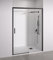 BELLOBATH - Box doccia per nicchia - Cabina doccia con una porta scorrevole - Larghezza 145-150 cm x 195 cm - Vetro di sicurezza anticalcare da 6 mm su entrambi i lati - Profili nero opaco