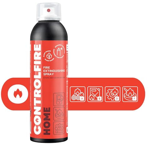 Control Fire Spray extincteur 200ml, Noir