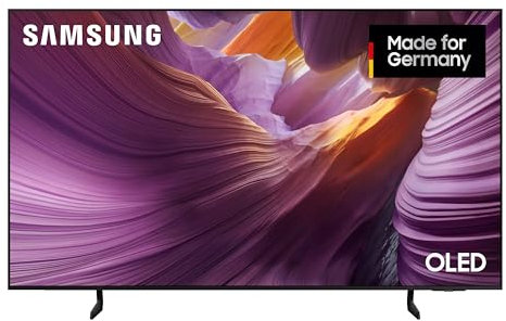 SAMSUNG OLED 4K S85F 55 Zoll (138 cm) UHD Fernseher, NQ4 AI Gen2 Prozessor,4K Upscaling, OLED HDR, Farben Pantone validiert, Dolby Atmos, Gaming-Hub, Knox Security, Samsung Vision AI Smart TV