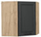 Vicco Eckhängeschrank R-Line, Küchen-Eckschrank, Anthrazit Landhaus, 57 cm