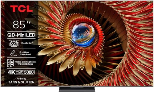 TV QD-Mini LED 85 - TCL 85C8K, UHD 4K, TSR AiP, Smart TV, Noir