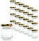 Flaschenbauer Set von 24/48/96 Mini Einmachgläser 53ml - Schraubgläser mit Gold-Twist-Off Deckel 43mm, Ideal für Marmelade, Honig, Gewürze, Konservieren & Geschenkideen - 24 Stück