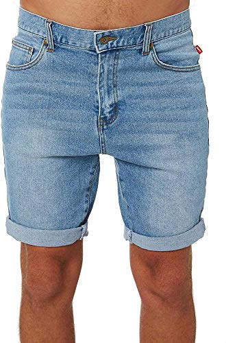 Globe Frenzy Denim Short Pantalón Corto, Hombre, Pacific Blue, 30