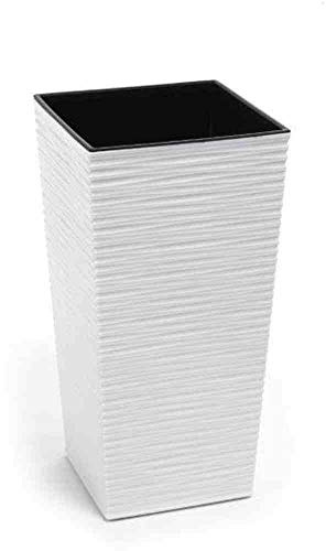 Siena Garden Pflanzgefäß Nizza weiß Kunststoff 30 cm