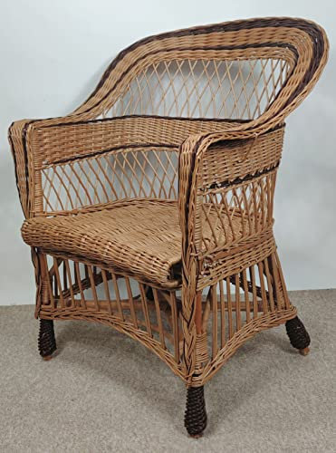 Premium Korbstuhl, Korbsessel Weide, Model Ingvar Rattansessel, Rattansessel Ingavar