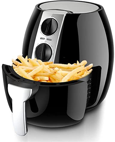 Freidora de aire para uso doméstico Freidora de aire de 4,5 L Temporizador de 30 minutos y control de temperatura ajustable Freidoras de aire Máquina de papas fritas inteligente sin aceite para el