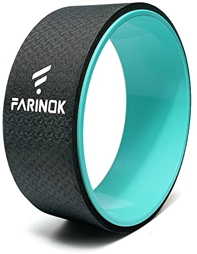 Yoga Wheel for Back Pain Relief, Back Roller Wheel with Extra Cushion, Wider & Thickest Foam, Stretches and Strengthens Core Muscles