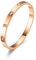 Minikeda Bracelets for Women - 18K Gold/Silver Plated Love Cubic Zirconia Bangle Crystal Friendship Bracelet Jewelry, Gold Cuff Bracelets for Valentine'S Day and Birthdays (Rose Gold)