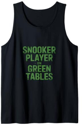 Snooker Player auf grünen Tischen Snooker Tank Top