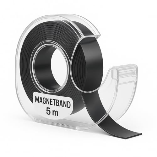 Magnetband Selbstklebend 5m im Spender Magnetklebeband extra stark