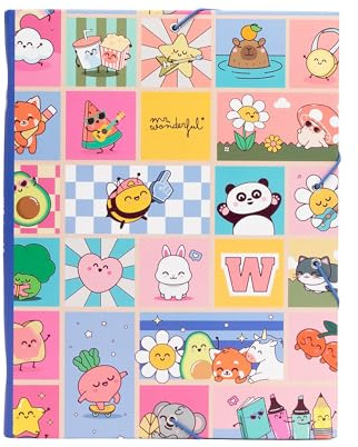 Mr. Wonderful Carpeta Separadora Wonder Comic – Carpeta Organizadora con 12 Separadores y Solapas
