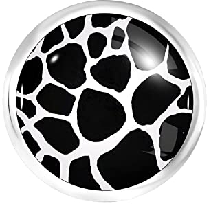 Andante CHUNK Click-Button Druckknopf (Zebra) für Chunk-Armbänder, Chunk-Ringe und andere Chunk-Accessoires