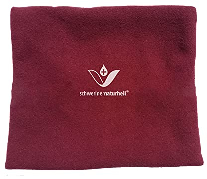 Moor Wärmekissen 22x19 cm mit Fleecebezug in Brombeere, Wärmflasche, Heizkissen, Wärmekompresse