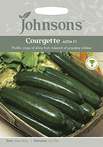 Johnsons 20411 Vegetable Seeds, COURGETTE Astia F1