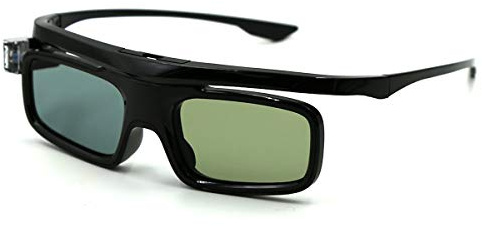 3D Glasses, Active Shutter Rechargeable Eyewear for 3D DLP-Link Projectors Cocar Toumei