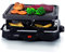 JOCCA 1144U - Griglia per raclette antiaderente, 4 mini padelle e 4 spatole in legno, 220-240 V, 50/60 Hz, in acciaio