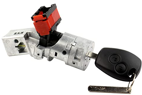 Bloccasterzo compatibile per Clio 3, Kangoo 2, Master 3, Modus, Trafic 3, Twingo 2, Duster, Sandero, Talento, Citan, NV300, NV400, Movano B, Vivaro B (2005-2017) con 1 chiave + 1 inserto| A4155450008