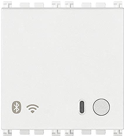 Vimar 19597.B Arké Gateway connesso IoT Bluetooth Wi-Fi per integrazione, configurazione, supervisione di VIEW Wireless, mediante Cloud e App, 2 moduli