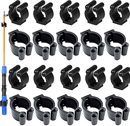 Kunststoff Billard Queue Halterung Rack Ersatzclip 30Stück Wandmontage Angelrute Aufbewahrungsclips Klemmen Halter Rack Organizer Billard Snooker Queue Lokalisierung Clip Halter für Pool Cue Racks Set