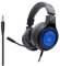 Ewent PL3322|Gaming Headset mit flexiblem Mikrofon|Mit 3,5 mm Klinke|Kabelgebunden mit 50mm Treiber|Lang 1,5 M|Gaming Headset für PS4-PS5/Xbox One-Xbox X|Schwarz,Blau