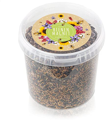 1 kg de semillas de flores de prado para un pasto colorido de abejas - Mezcla de semillas de flores silvestres, llamativas y ricas en néctar para abejas y mariposas (guía electrónica GRATIS incluida)