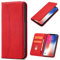 OKZone Compatible with Huawei Honor 8X Case, Magnetic Leather Mobile Phone Case for Huawei Honor 8X, Premium Leather Flip Foldable Card Slots Shockproof Stand Function (Red)