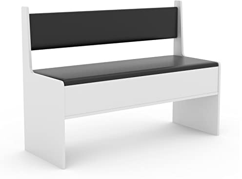 VCM Holz Eckbank Sitzbank für Esszimmer und Küche | Bank mit Truhe für den Esstisch | Maße H. 80 x B. 110 x T. 42 cm | Esal Breite 110 cm