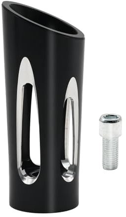 VIKKSAER Leva del cambio CNC per moto, pedane di ricambio per Harley Davidson Sportster/Touring/Dyna/Softail/Fat Boy/Street Glide/Road Glide (nero)