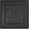 25m²-100 Stück 3D Paneelen aus Polystyrol, 50x50cm Deckenpaneele, Wandpaneele, Dekoren,Decken - Wandverkleidung, 2-3mm dick- Styropor XPS 0831 Schwarz
