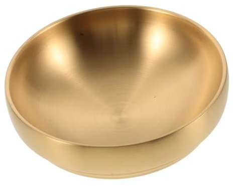 MUSISALY Cuenco Decorativo De Acero Inoxidable Dorado Mate Multiusos Para Llaves Joyas Y Dulces Organizador De Entrada Y Mesa Para Hogar Oficina Y Restaurante