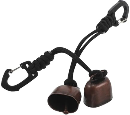 BESPORTBLE 2 Pezzi Campana anti-orso da esterno escursione con campanacci di mucca Campanello per collare per cani campanello del colletto per animali domestici Keychain Bell